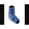 Aeroquip 90 Degree -10 AN Male To 1/2 Inch Pipe Thread, Anodized, Blue, Aluminum FCM2039